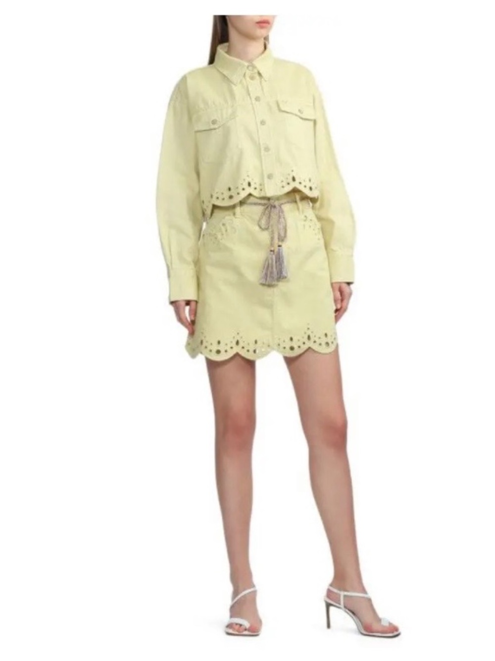 Zimmermann butter yellow denim set